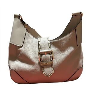 Michael Kors Cream Leather Shoulder Bag